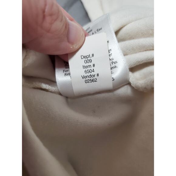 Eddie Bauer Women’s Outdoor Turtleneck Long Sleeve Top Size L Ivory Cream - Picture 8 of 12